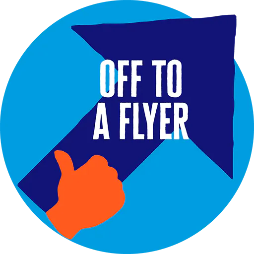 "off to a flyer" badge