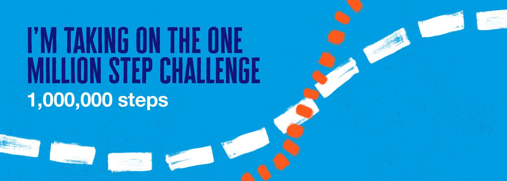 I'm taking on the One Millions Step Challenge 1,000,000 steps