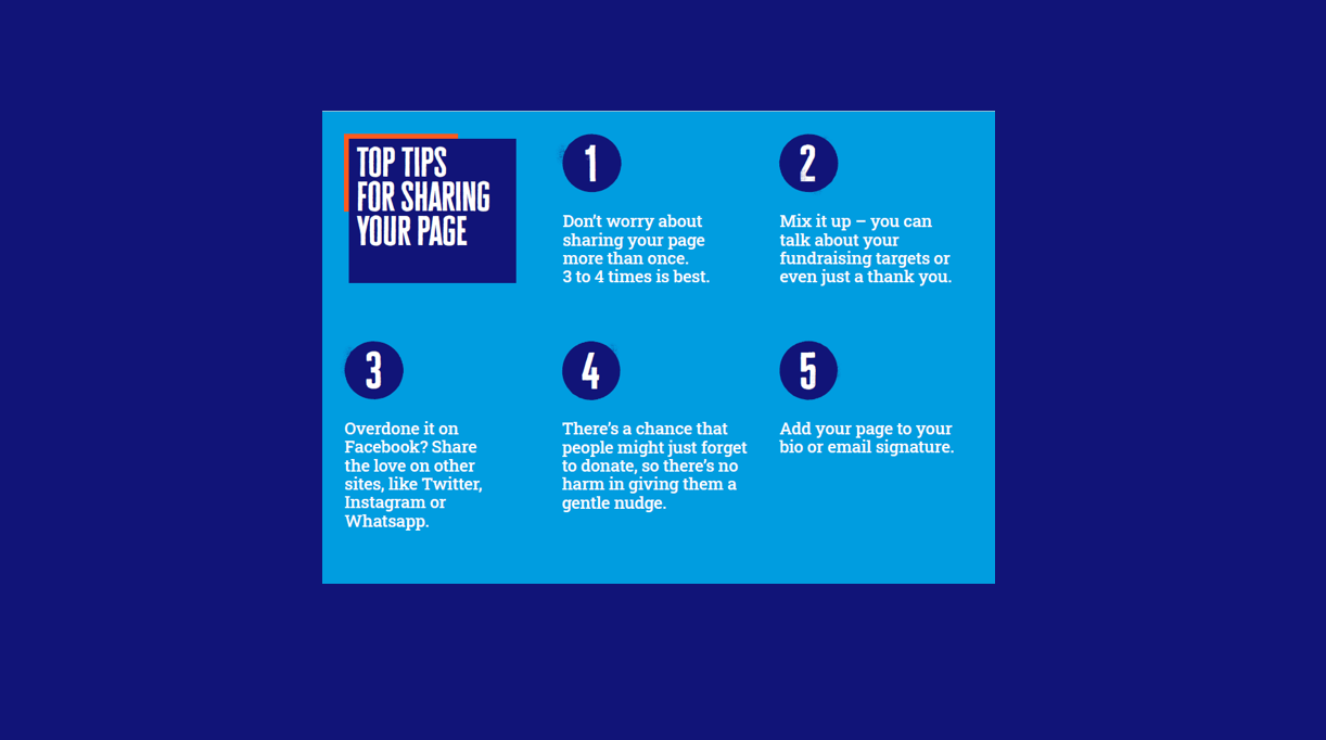 Tip tips for sharing your page