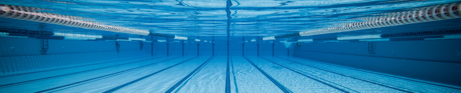 Swimming pool under water view