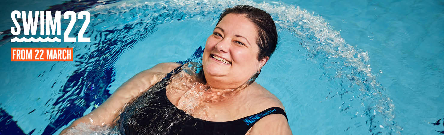 Swim22 from 22 march lady in pool 