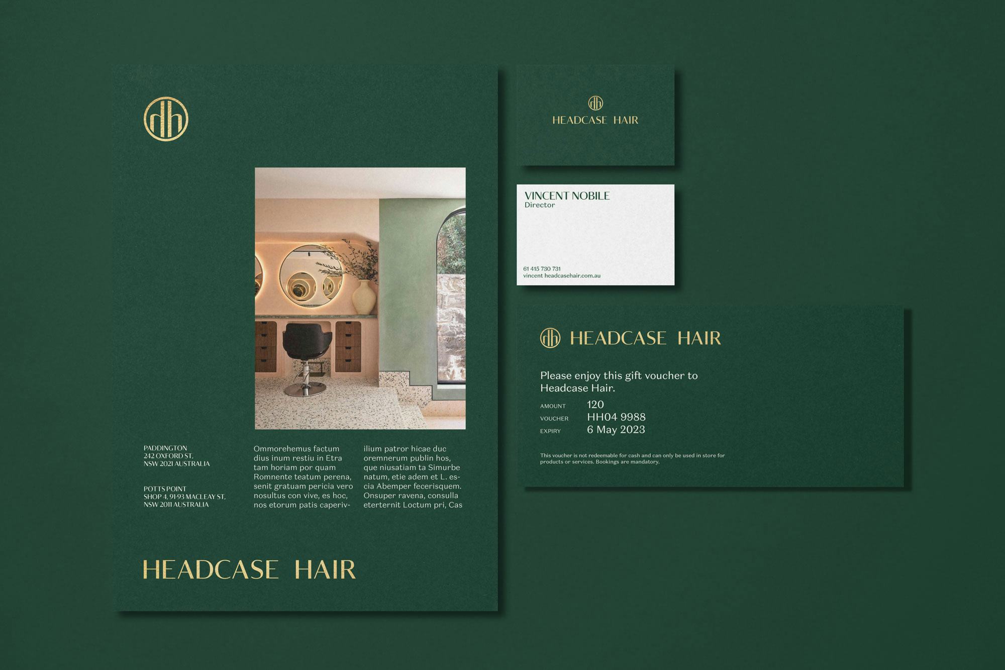 Headcase Hair stationery