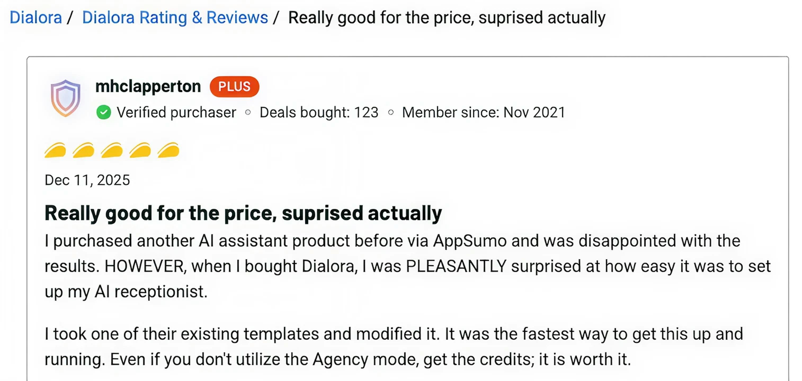dialora appsumo review - Preview