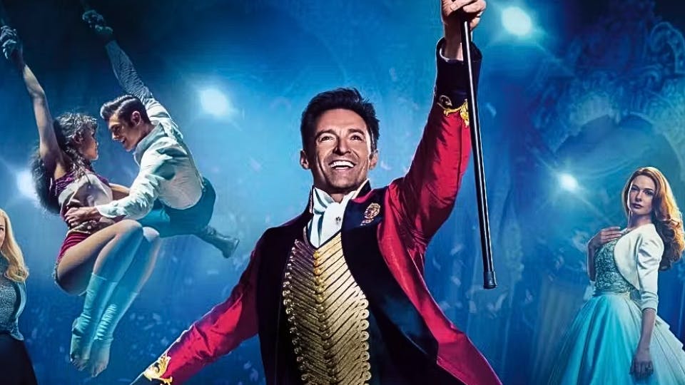 Hugh Jackman em imagem do filme "O Rei do Show"