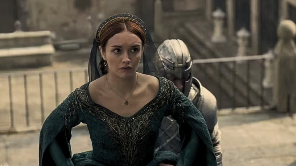 Alicent em imagem da série "A Casa do Dragão"