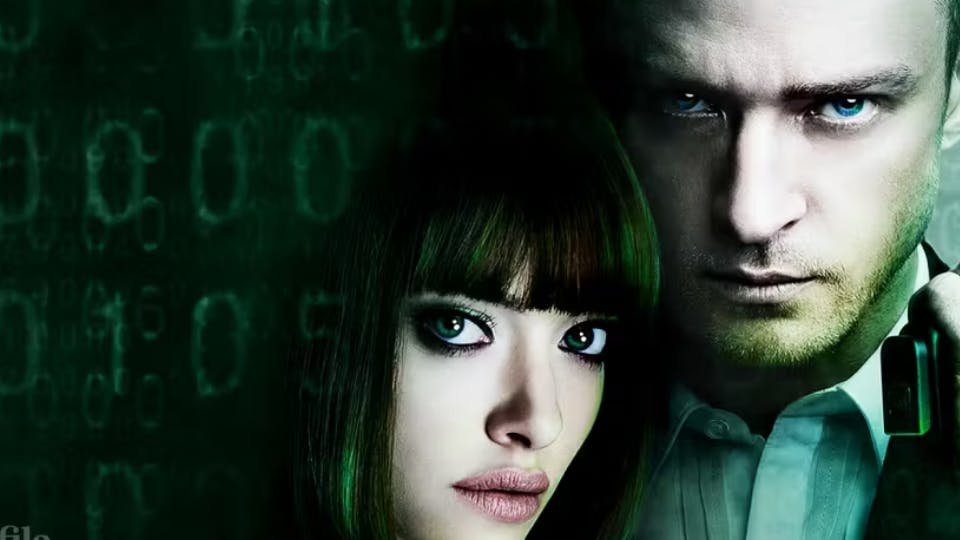 imagem do casal protagonista do filme "O Preço do Amanhã"