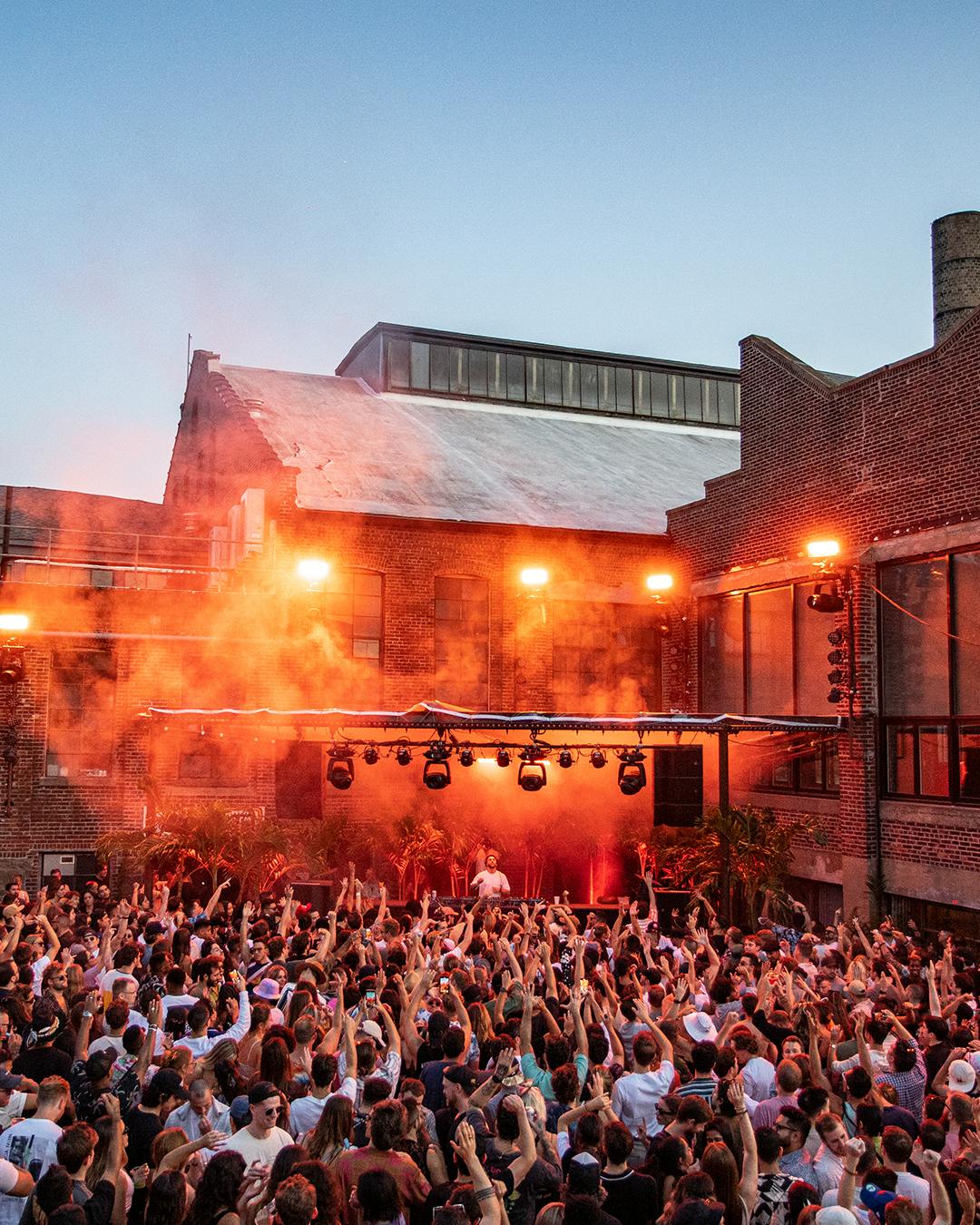 music fans at Ruins at Knockdown Center