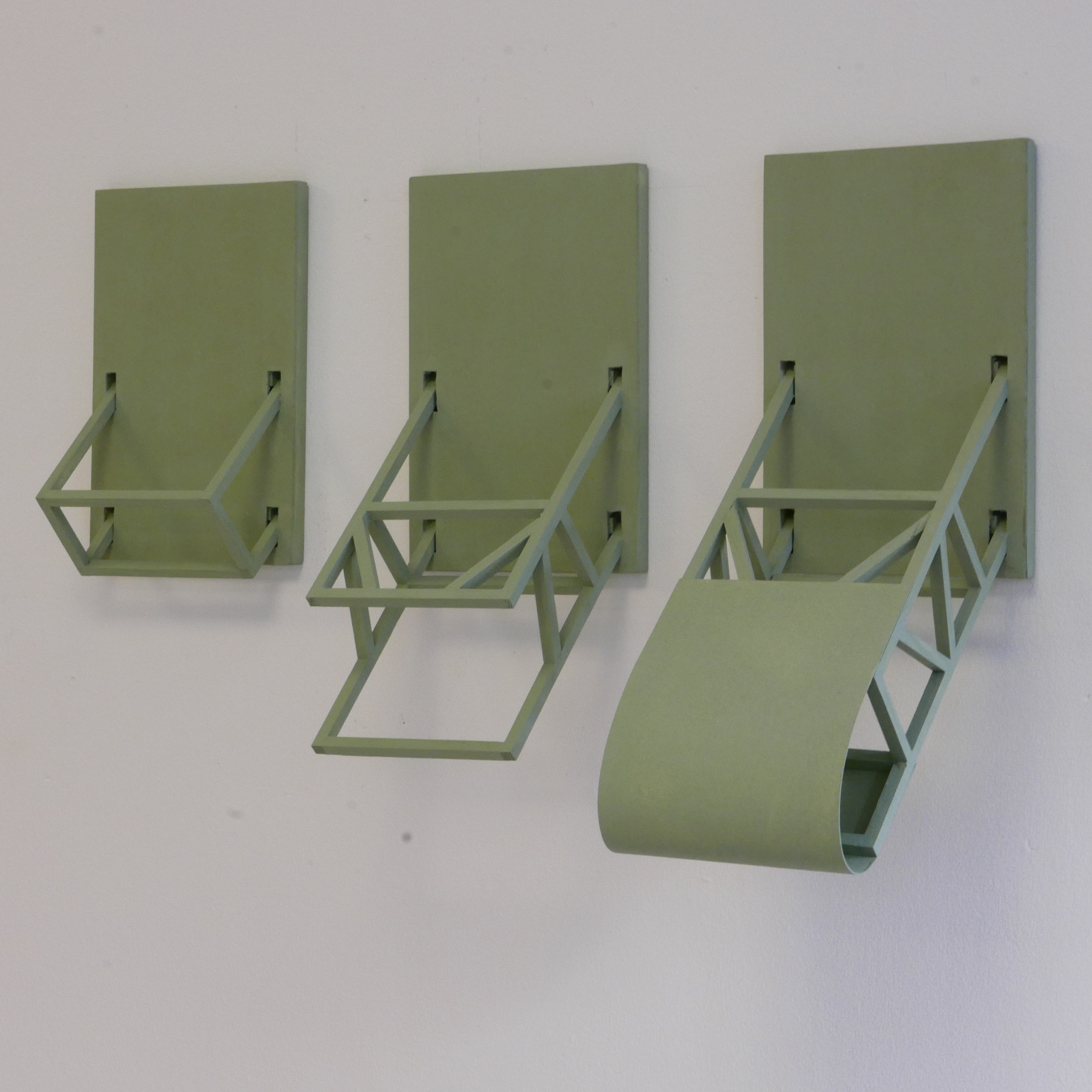 work in progress, Holz und Farbe