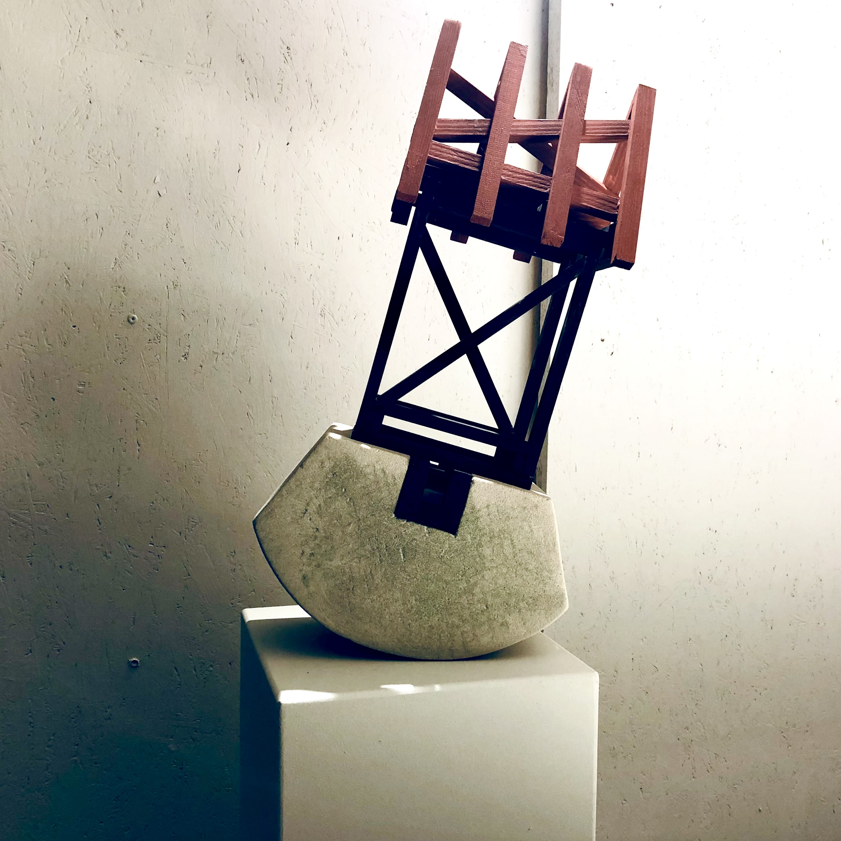 Wipphaus, Stein und Holz