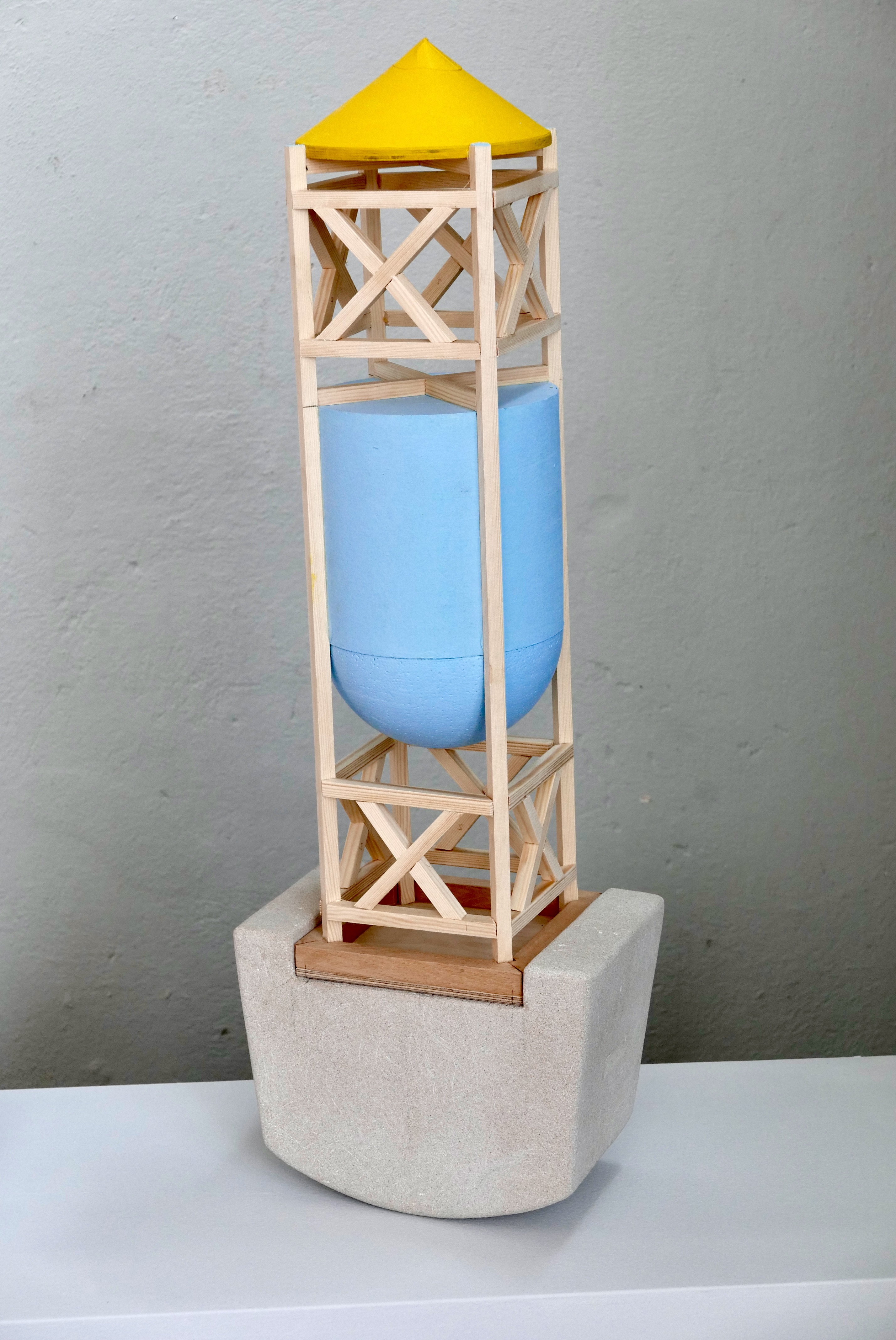 Wippwasserturm, mixed media