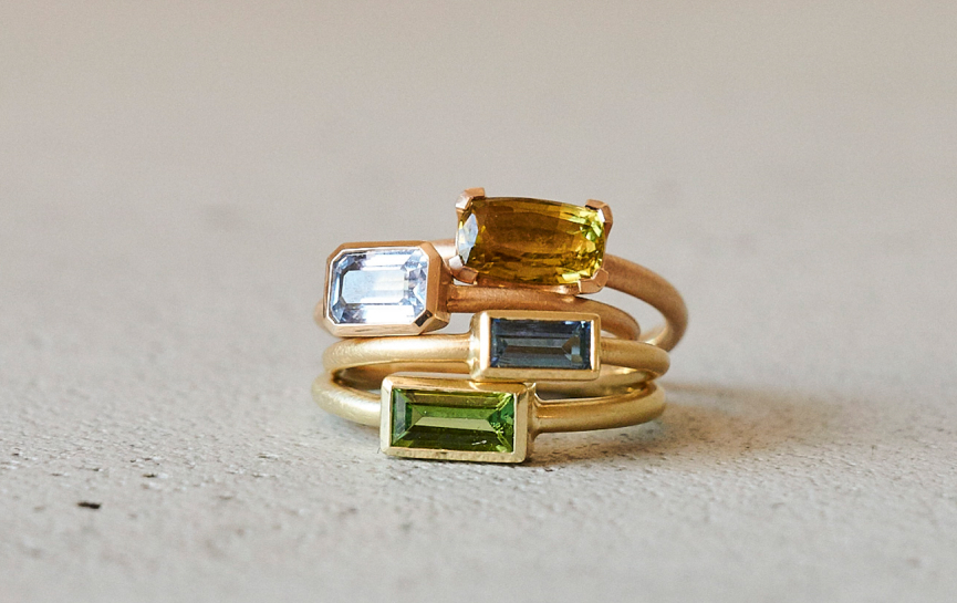 Bild des Schmuckstücks "Ringe Gelb- und Roségold"