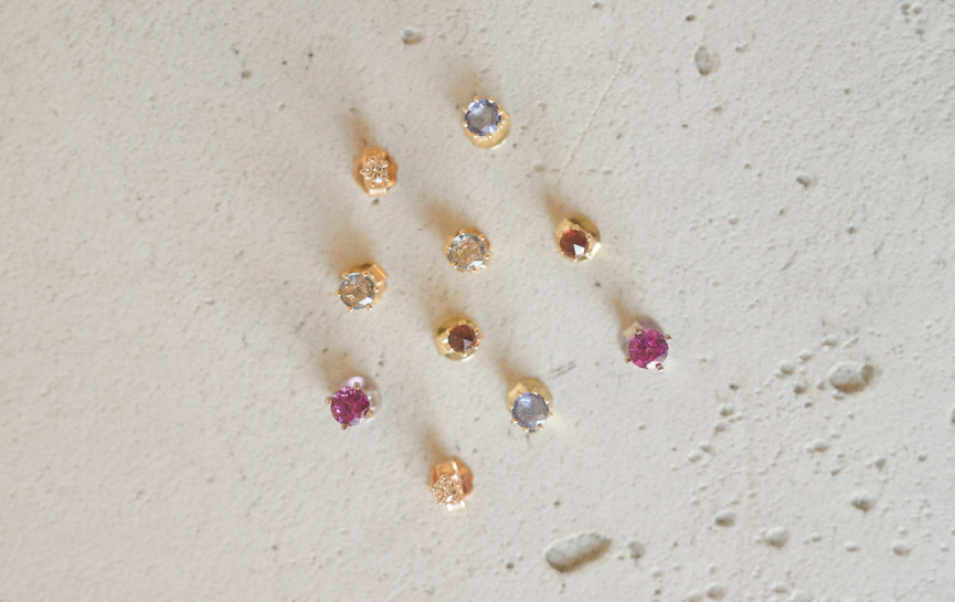 Bild des Schmuckstücks "Ohrstecker Edelsteine"