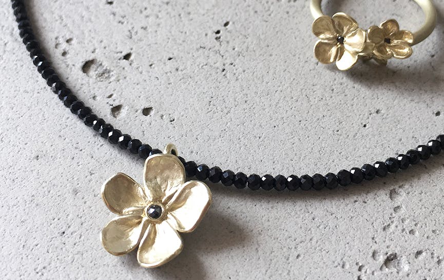 Bild des Schmuckstücks "Collier mit Anhänger & Ring"