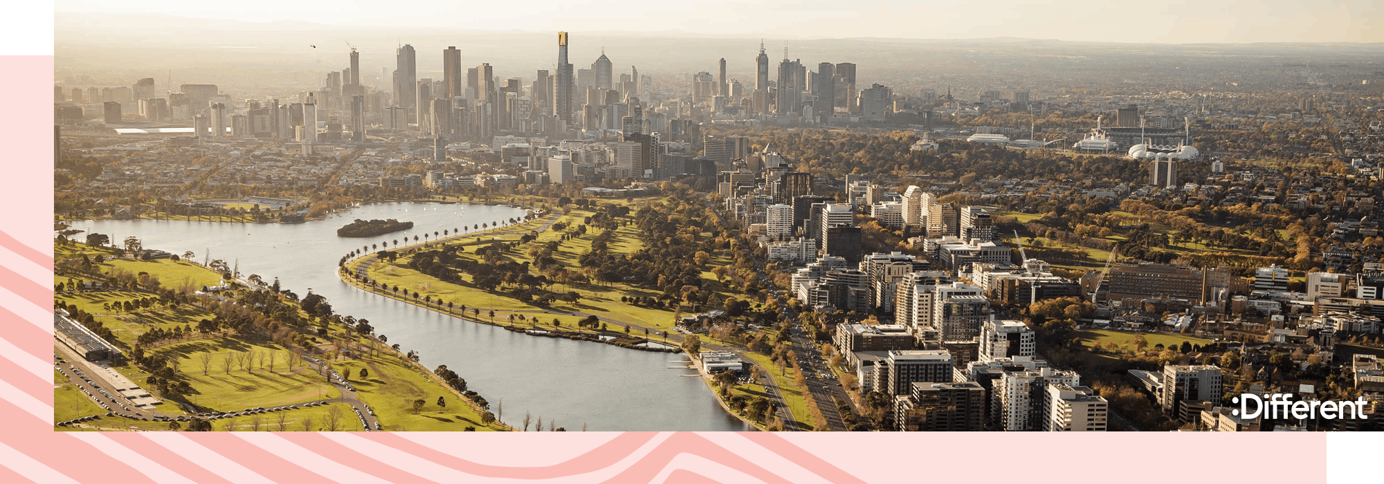 an aerial view of a high rental yield suburb in australia