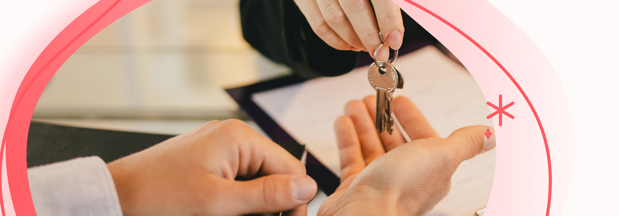 A man receiving keys 
