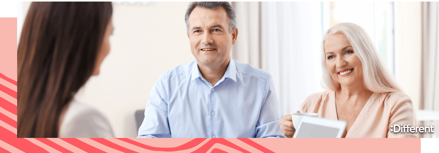 A property insurance expert explaining the importance of property insurance to a couple