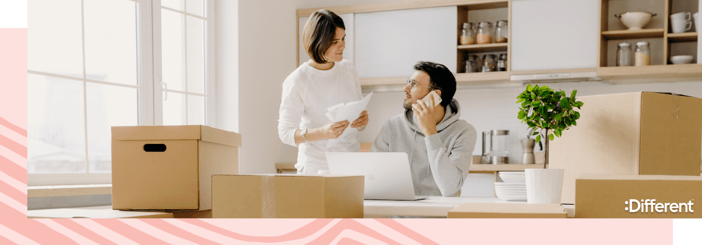 a couple considering a no deposit home loan to buy their first house