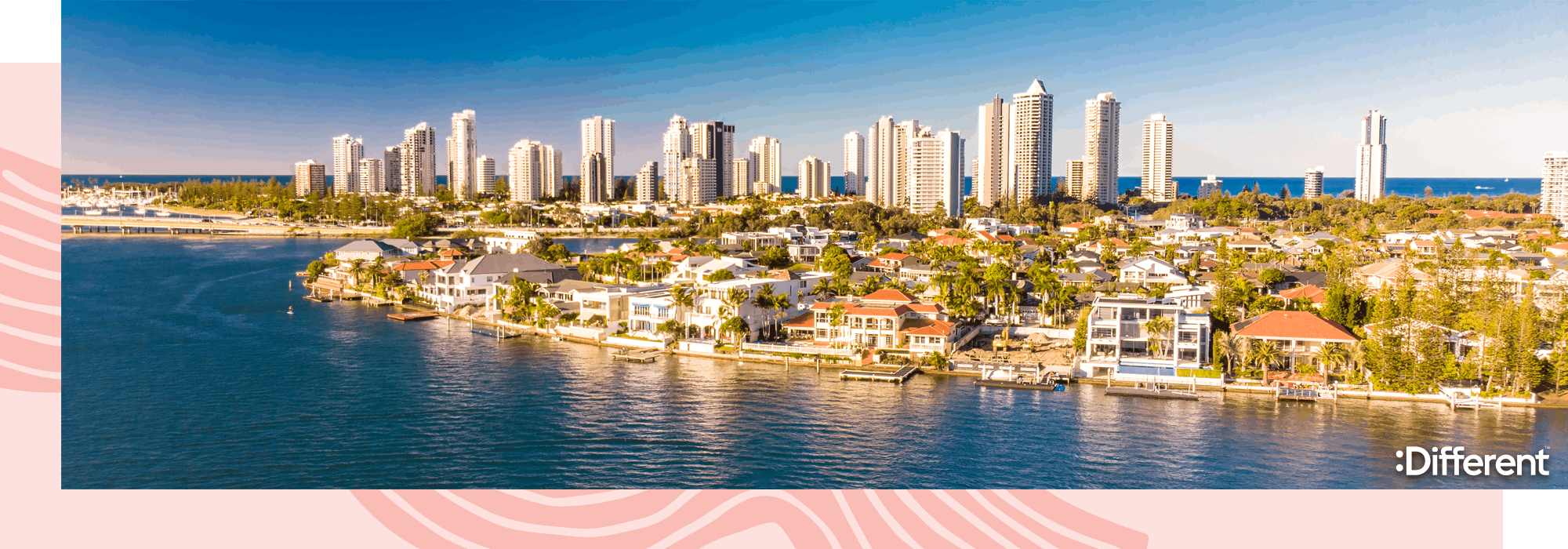 Distant view of Gold Coast