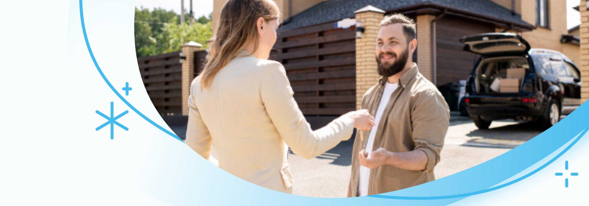 A first time homeowner getting their house keys