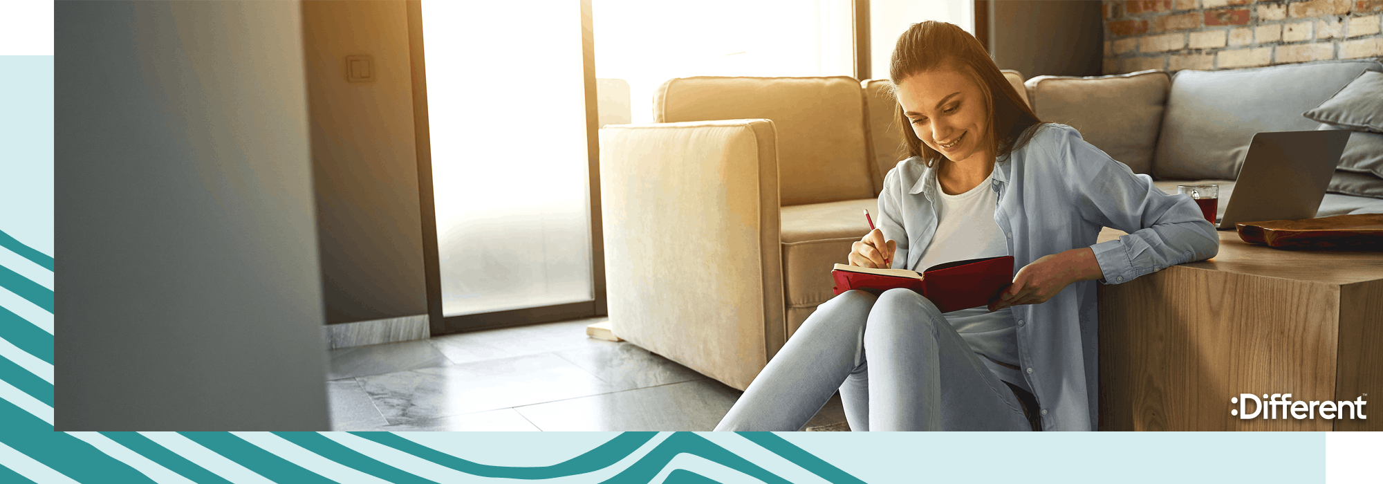 A young woman looking at a renters checklist