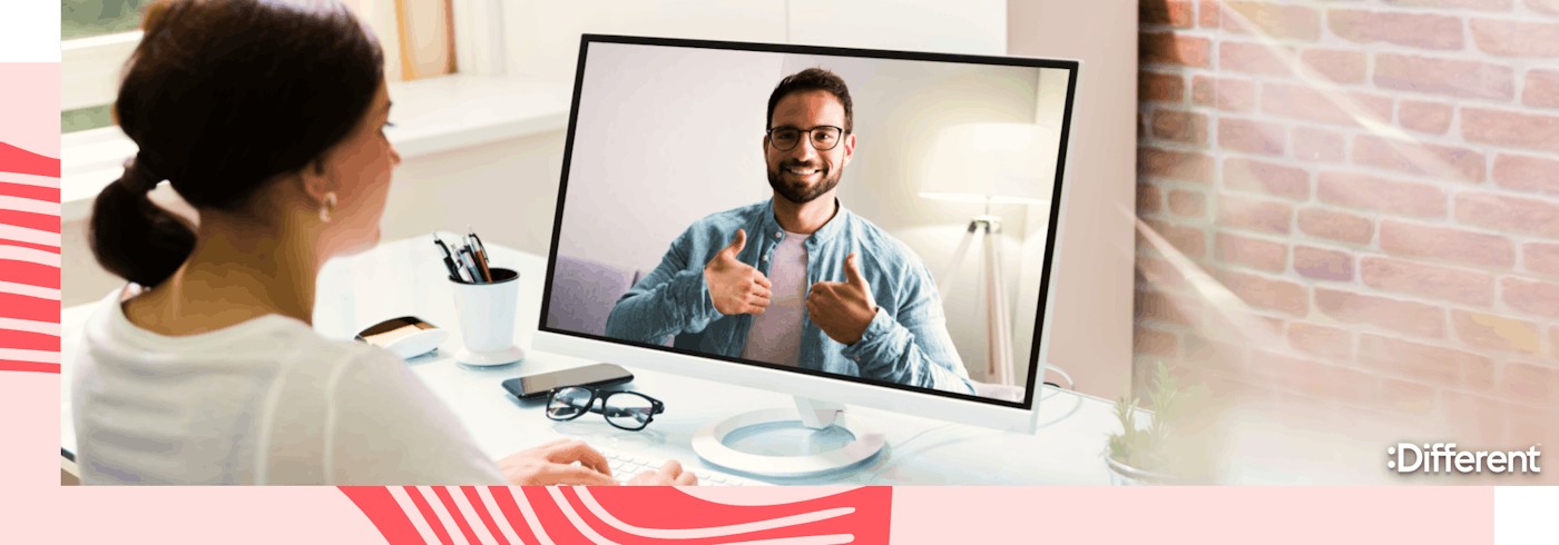A :Different agent talking to an overseas client