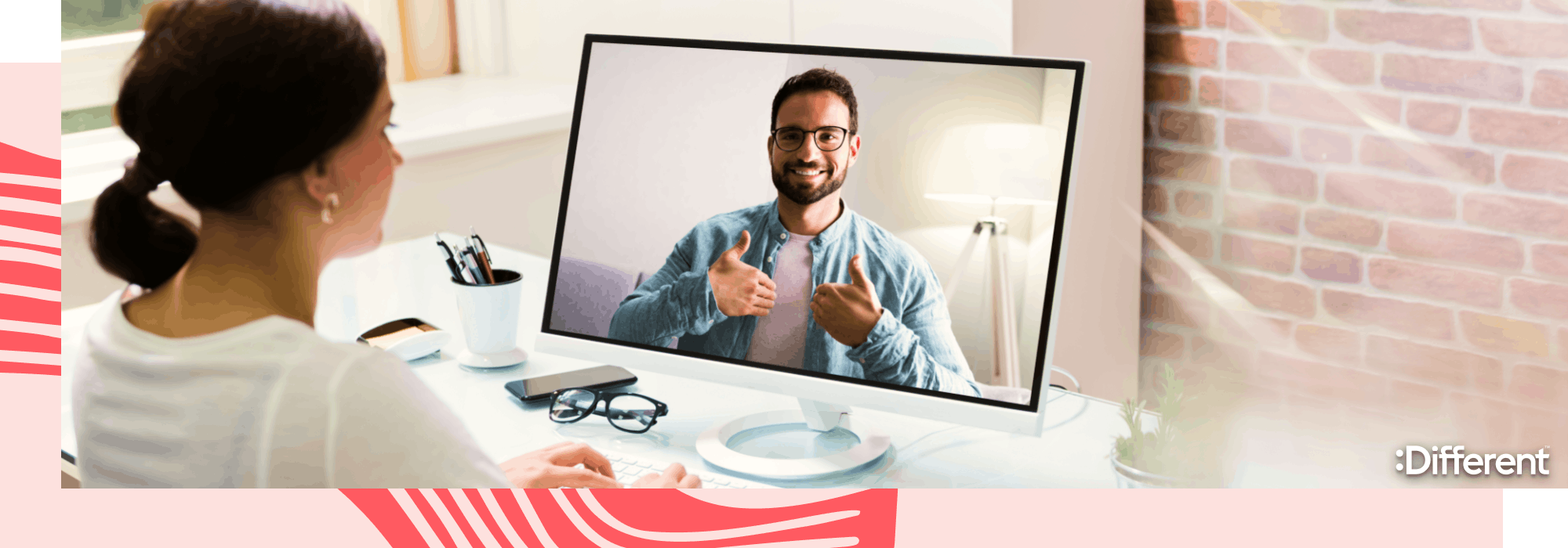 A :Different agent talking to an overseas client