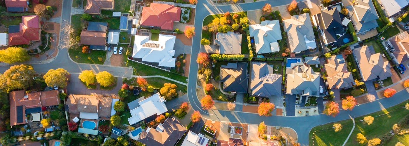 birds eye view houses