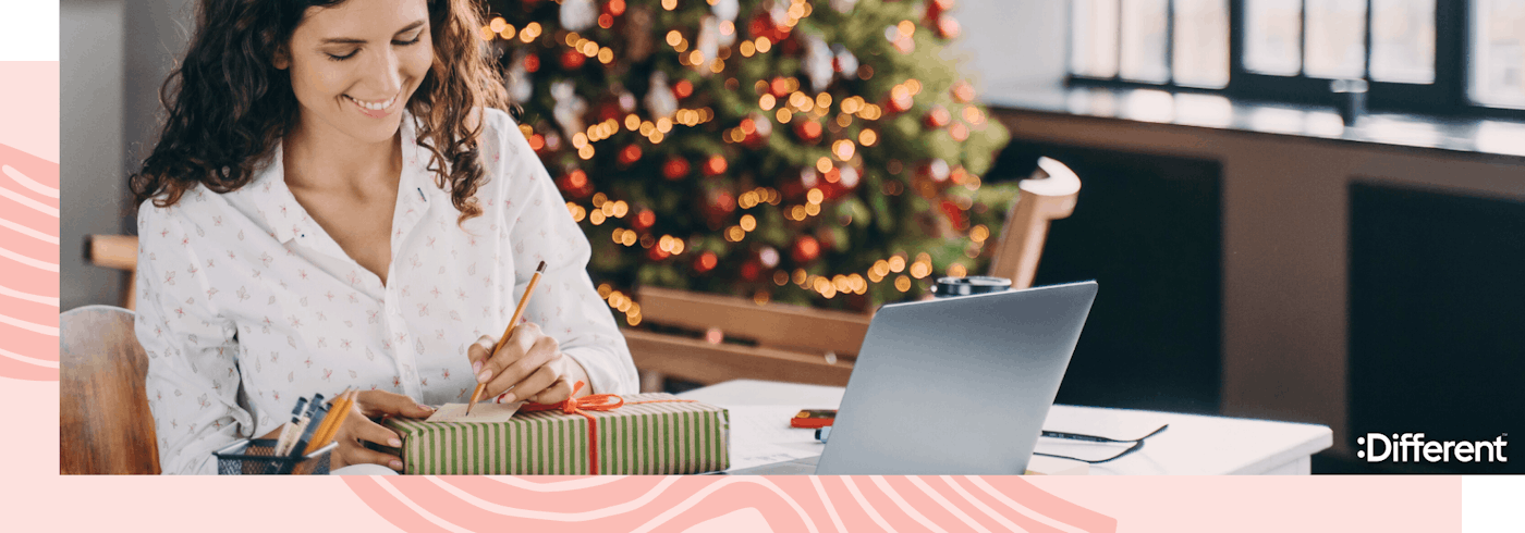 A landlord making a list of things she can do to keep her tenants happy during the holiday season 