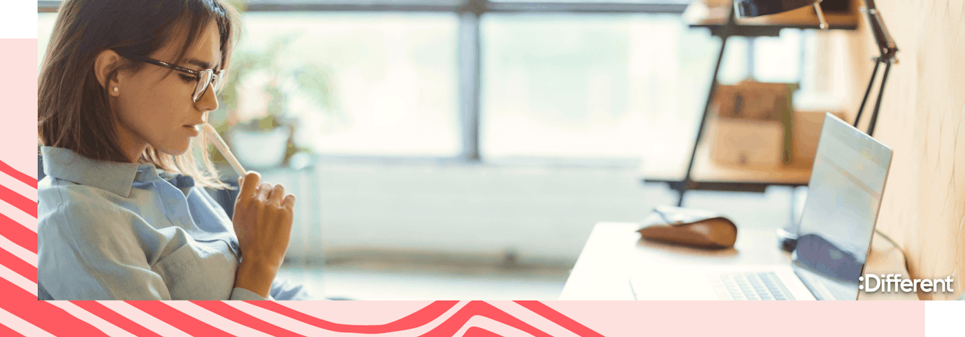 A young woman contemplating whether or not she should sell her investment property