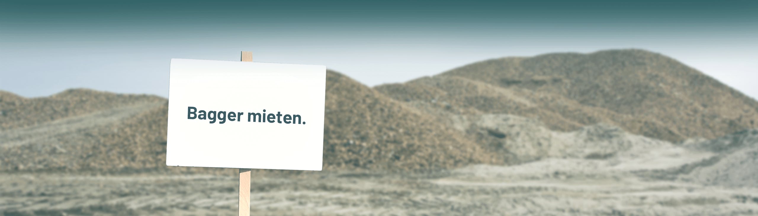 baustelle für mietbagger