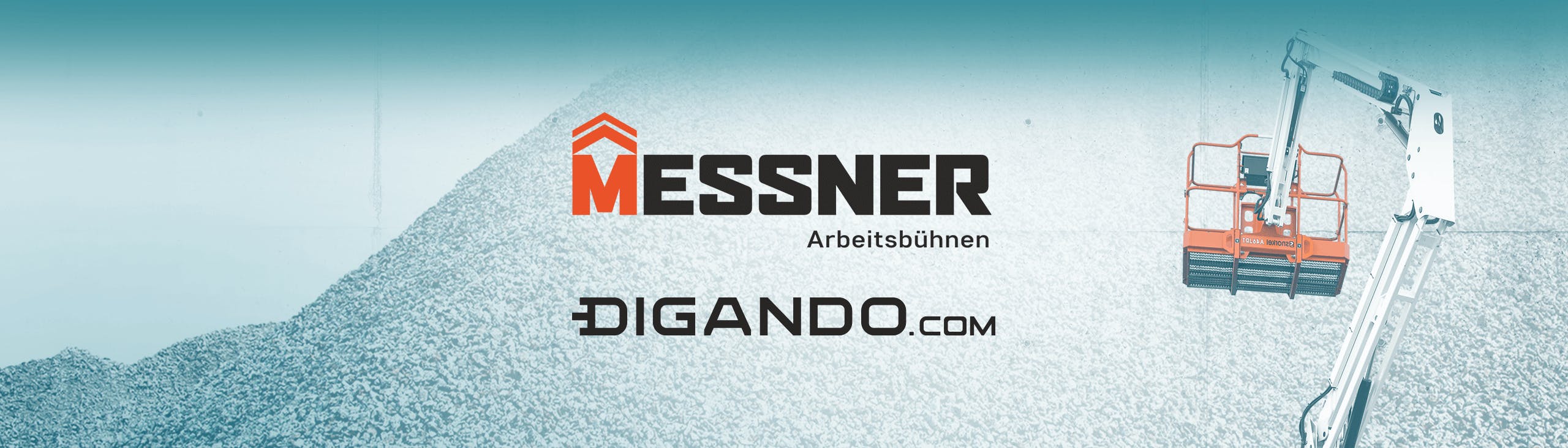 arbeitsbuehne von messner auf baustelle