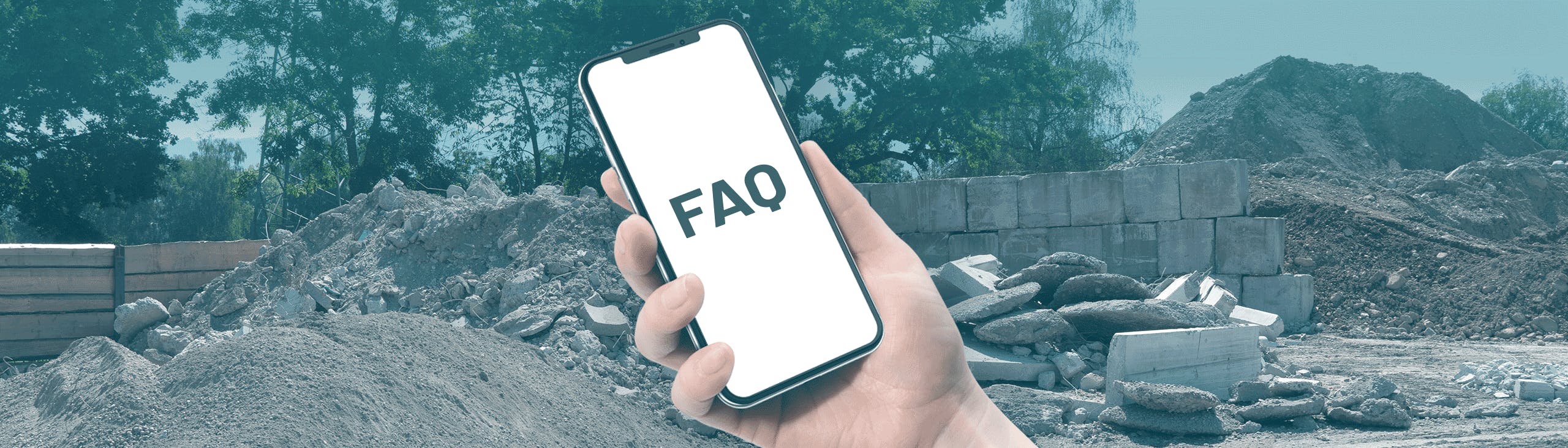 hand mit handy und faq digando