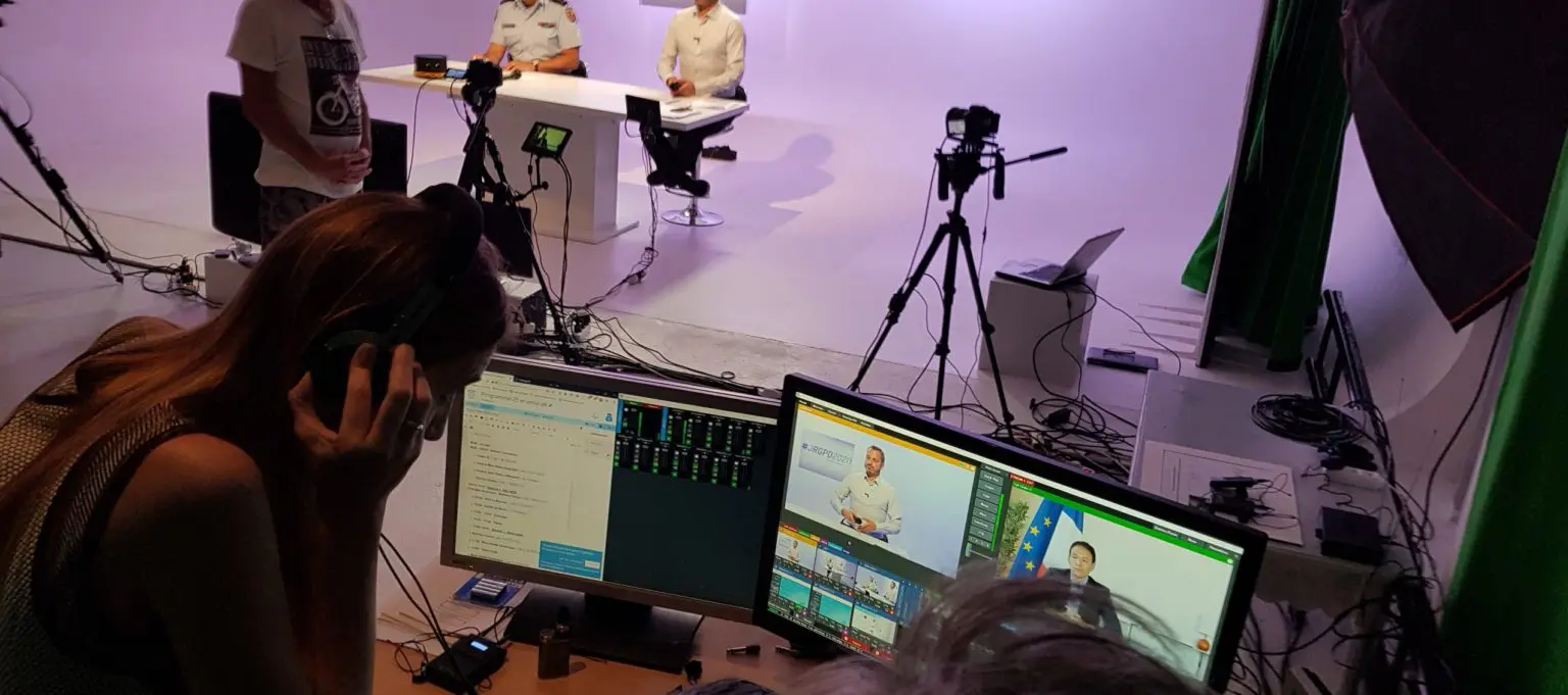 Photo d'une régie technique sur un événement