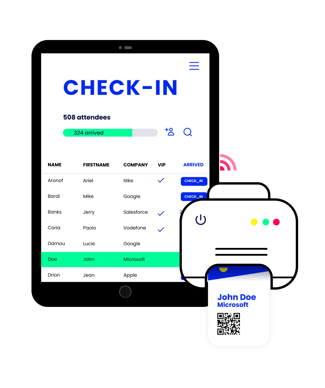 Checkin & printer