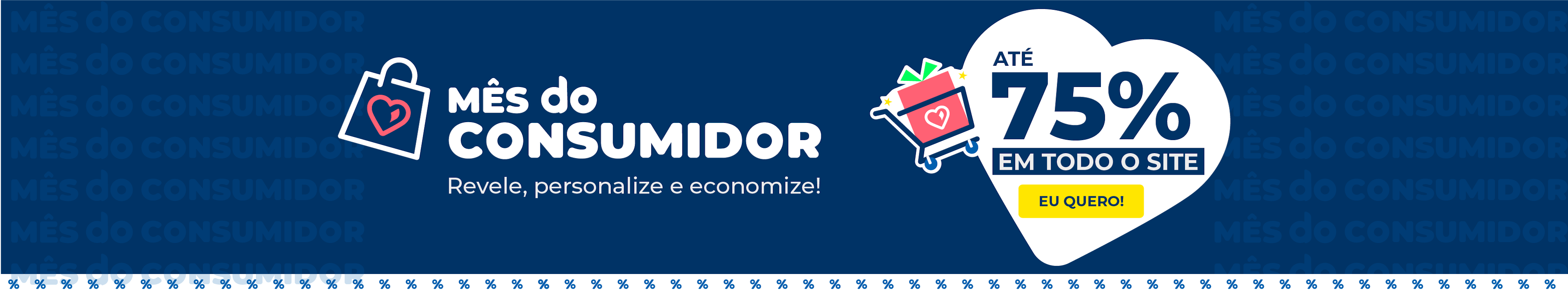 Mês do consumidor com Ofertas até 75% OFF