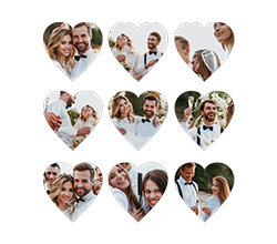  Ímã Coração - Casamento