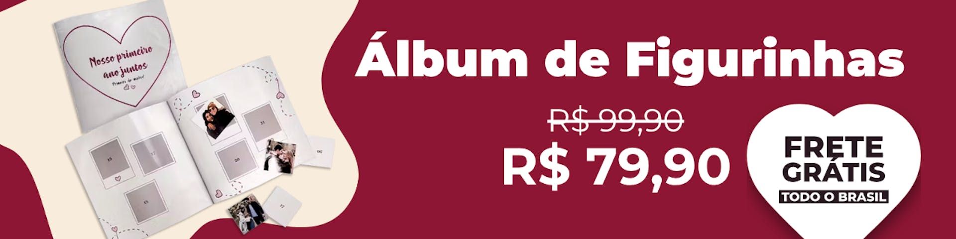 Álbum de Figurinhas com Frete Grátis