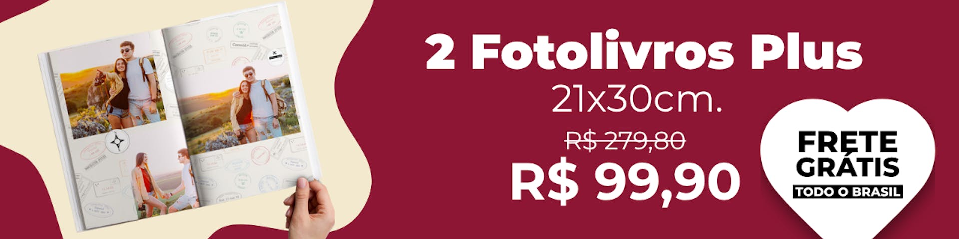 2 Fotolivros Plus com Frete Grátis 
