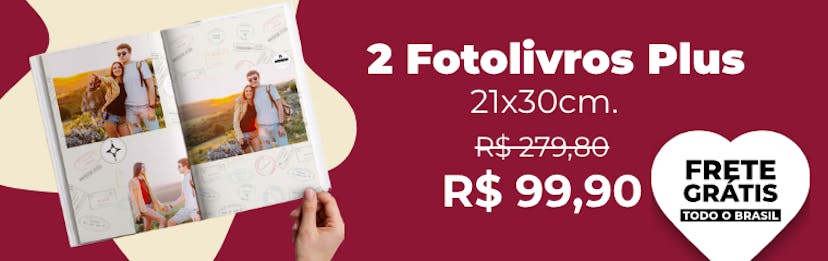 2 Fotolivros Plus com Frete Grátis 