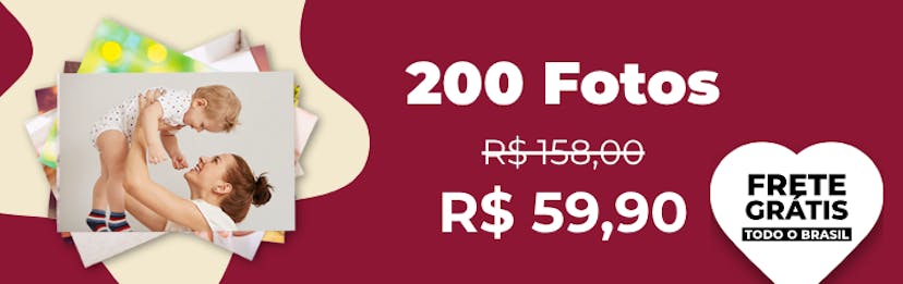 200 Fotos com Frete Grátis