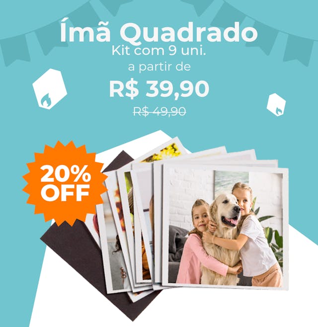 Ímã Quadrado 
