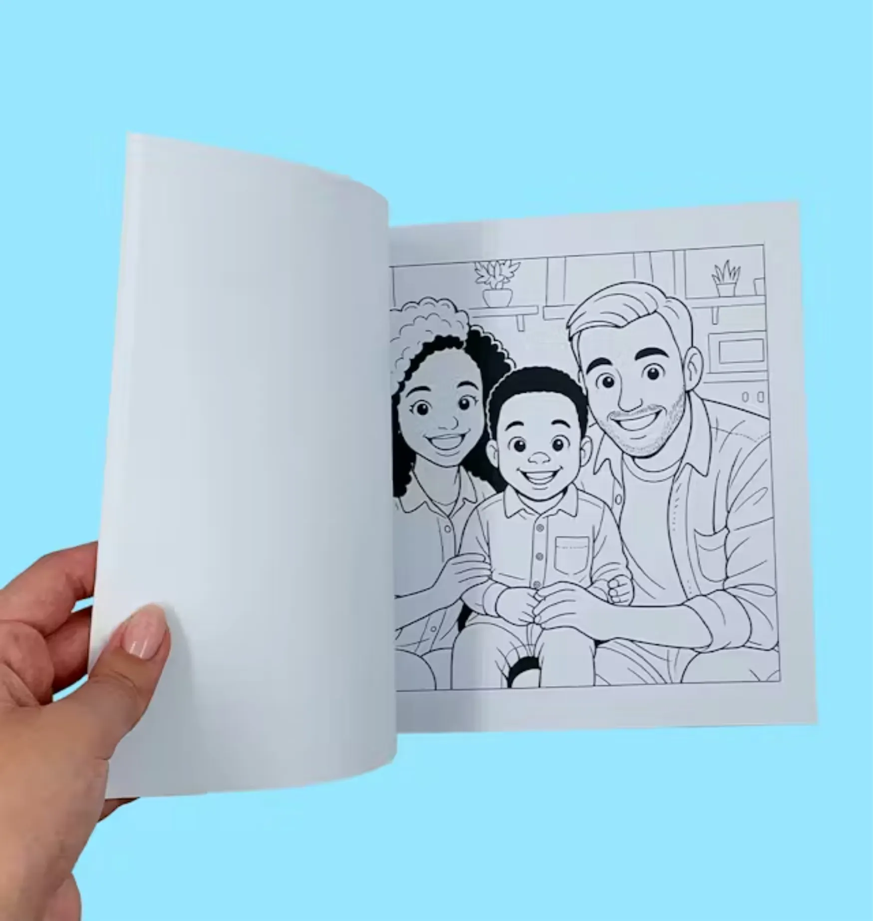 Fotolivro de Colorir foleando