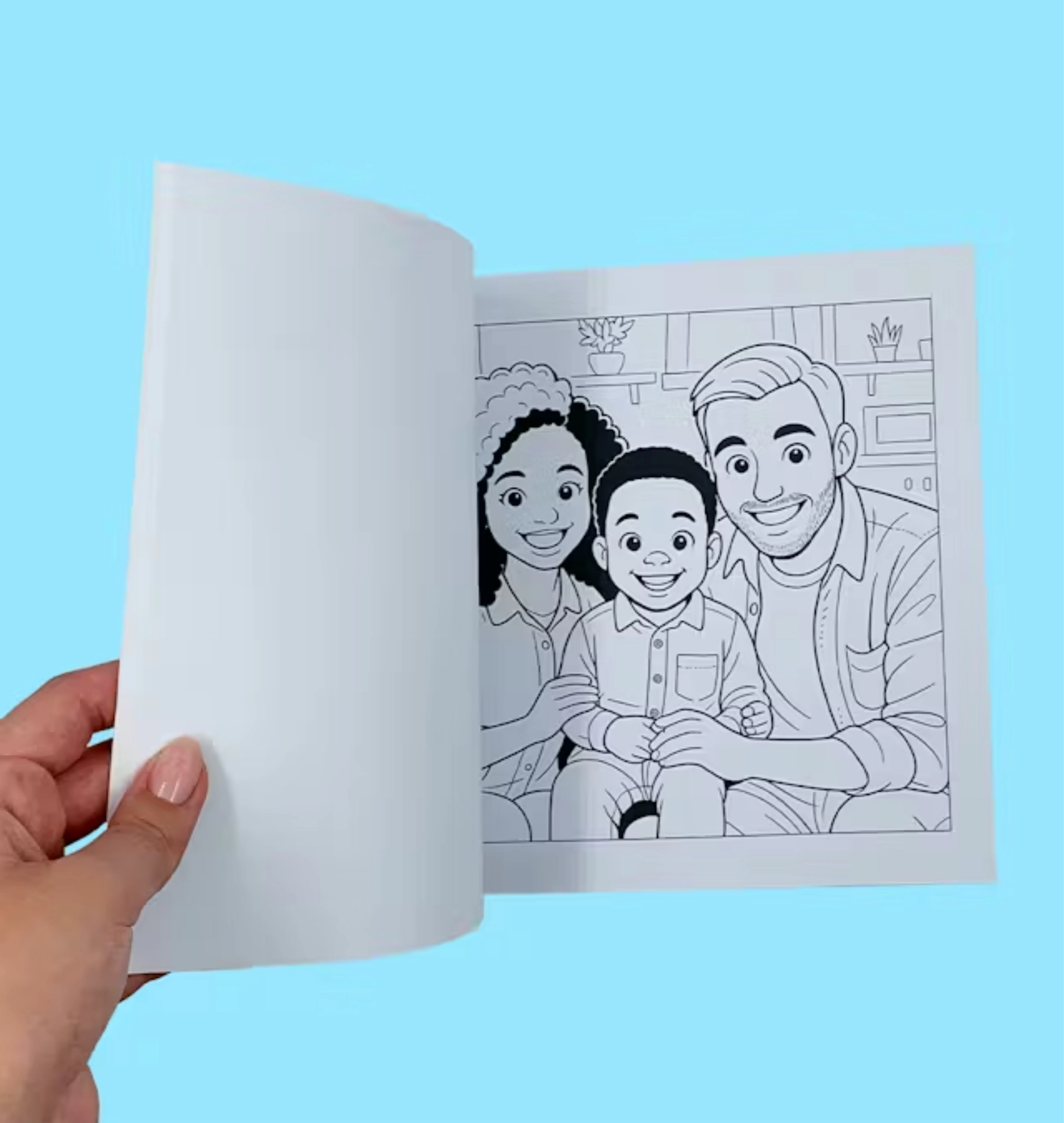 Fotolivro de Colorir foleando