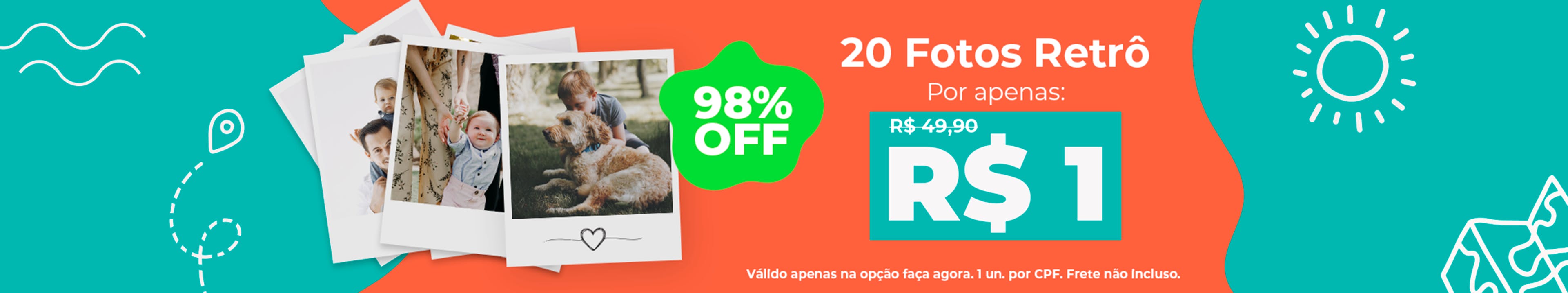 20 Fotos Retrô a 1 real
