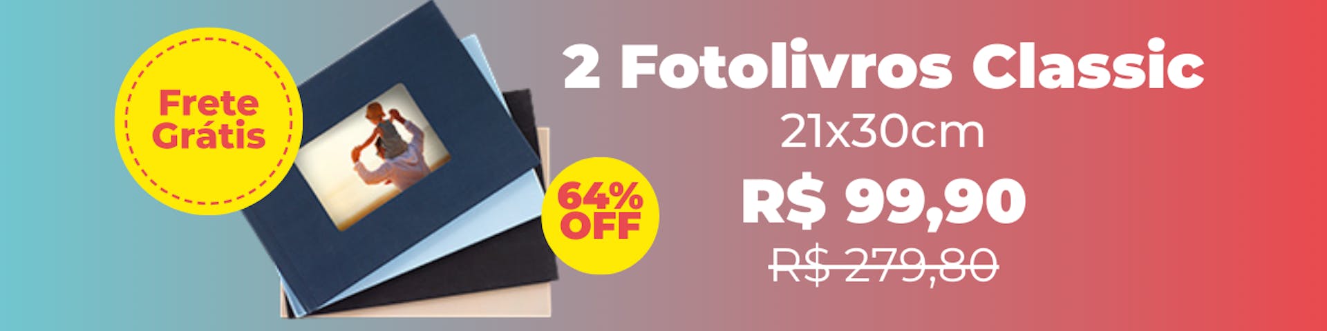 2 Fotolivros Classic com Frete Grátis