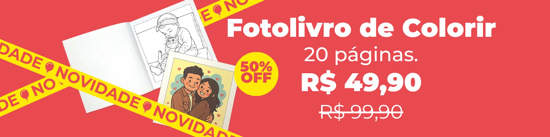 Fotolivro de Colorir