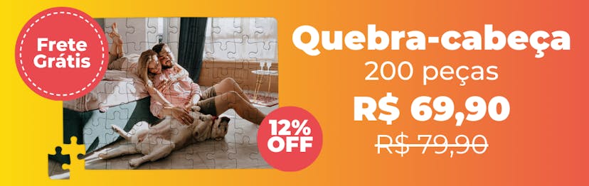 Quebra-Cabeça - 200 peças com Frete Grátis