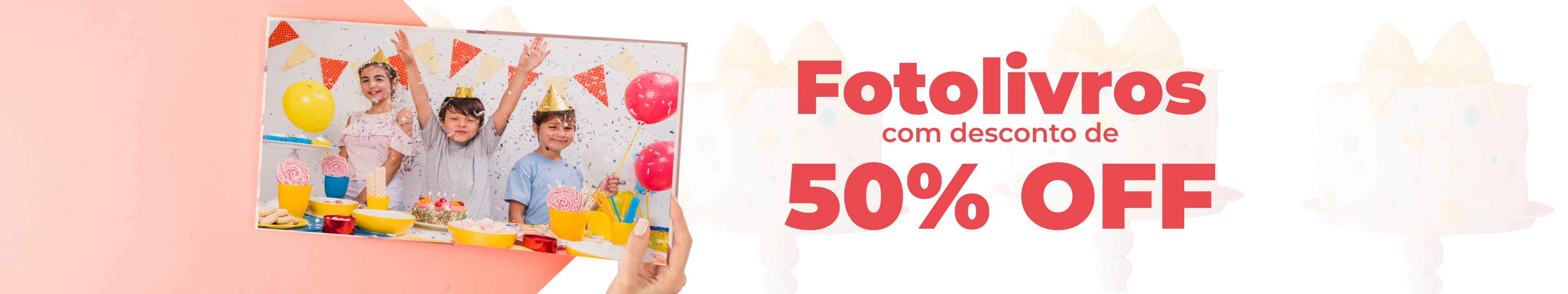 Fotolivros com 50% OFF