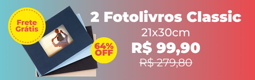 2 Fotolivros Classic com Frete Grátis