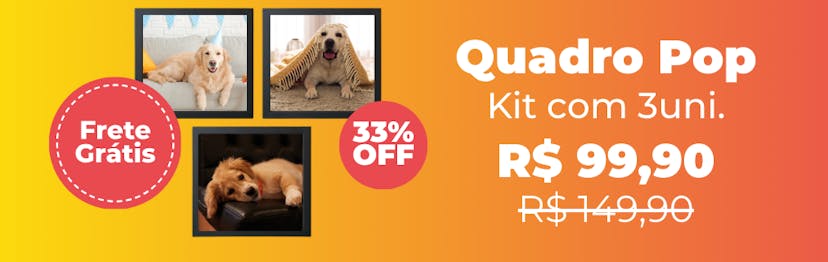 3 Quadros Pop com Frete Grátis 